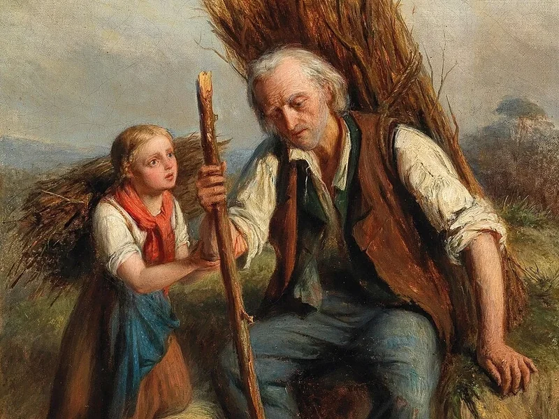 1824-Julius Sigismund Röder - Sosta di riposo sulla via del ritorno